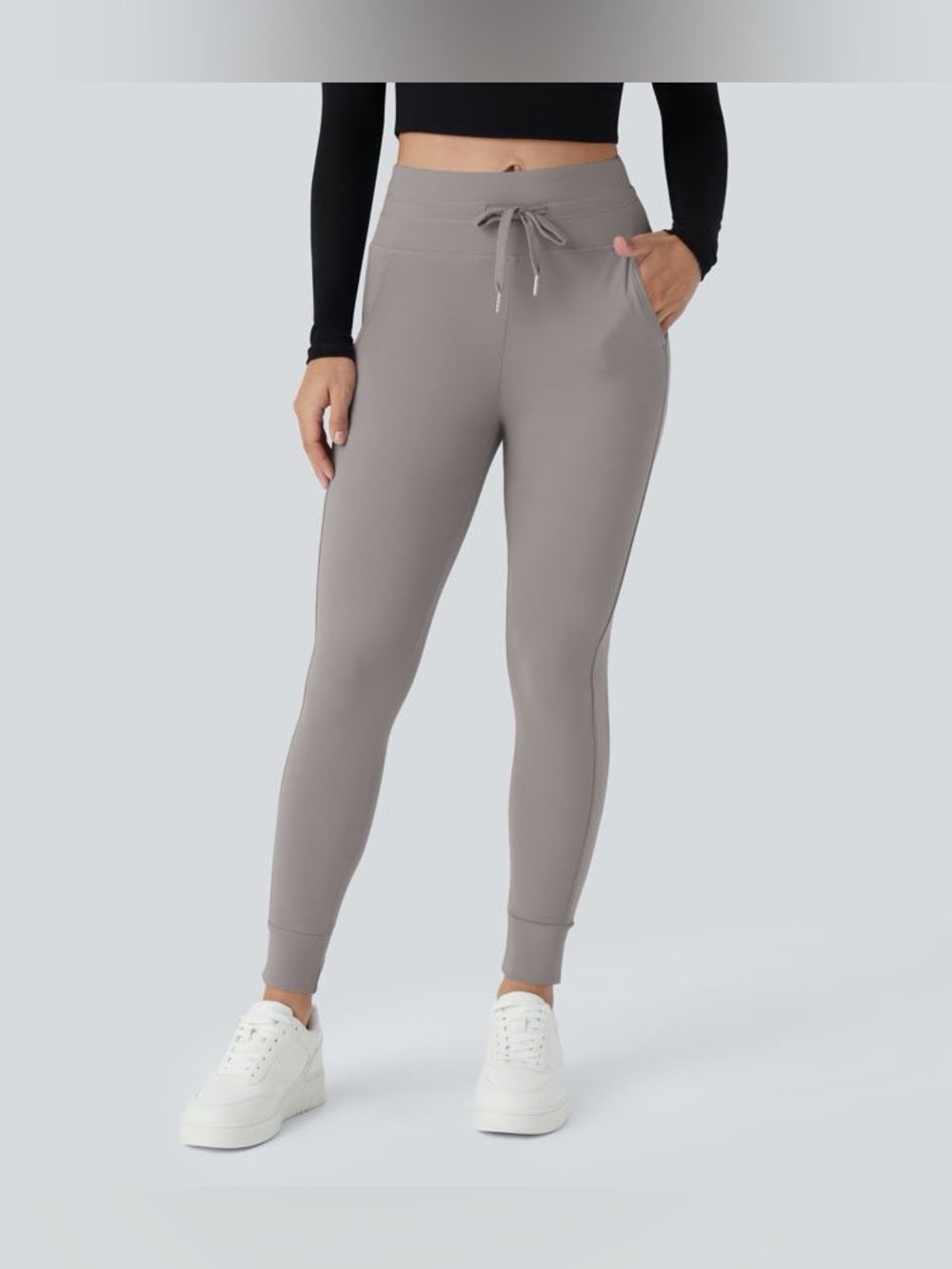 NWT Halara SoftlyZero™ Plush High Waisted Drawstring Pocket Plain Joggers